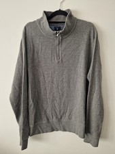 Men's Gant Grey 1/4 Zip Cardigan Size XL