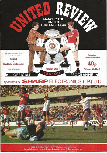 Football programme man utd - programme, v
