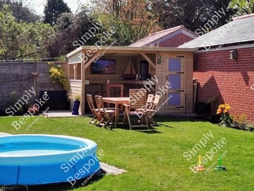 Garden bar hot tub shelter - hot,