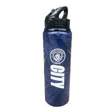 Manchester City FC Official 3D Print Aluminium Water Bottle 750ml MCFC Gift