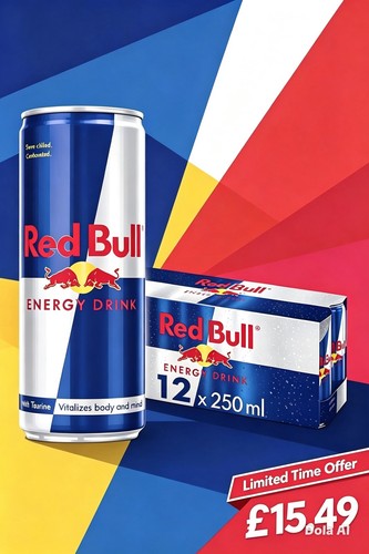Red bull energy drink - red,