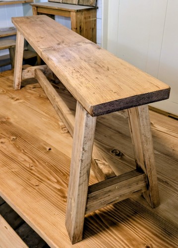 Milking bench seat rustic - bench,