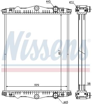 Nissens 614430 engine cooling - engine,
