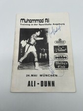 Muhammad Ali Vs Richard Dunn Training Camp Boxing Program Very Rare 