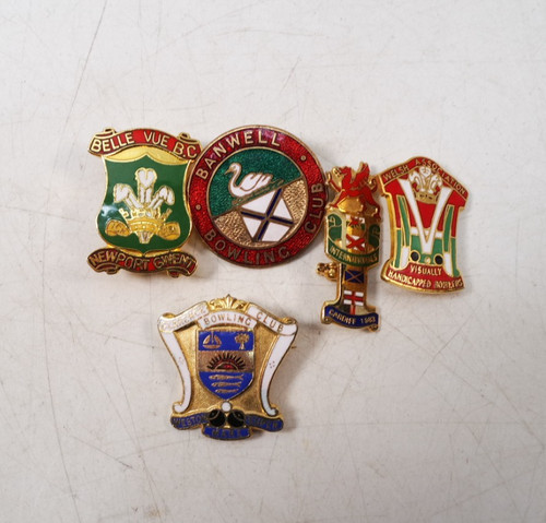 Vintage bowling badges - bowling, badges.