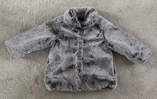 Toddler Girls Fur Coat Fluffy Jacket TU 18-24 Months