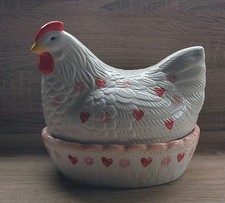 Vintage Porcelain Chicken Egg