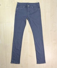 Topshop Baxter Low Waist Blue