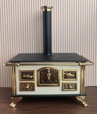 Dolls House metal Kitchen Stove 1:12 Scale Miniature Furniture Range Oven