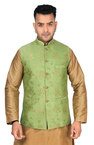 Men brocade jacket - brocade,