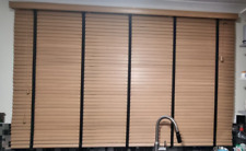 Venetian blind 170cm wide 130cm drop 35mm slats real wood light oak horizontal