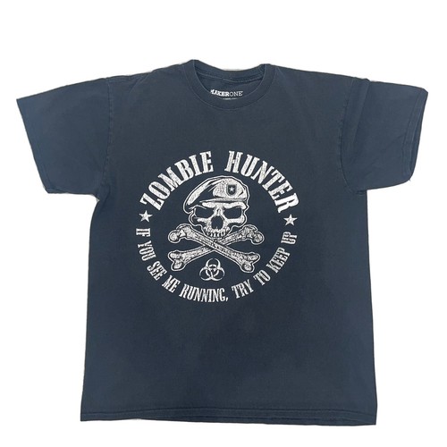 Retro zombie hunter skull - zombie,