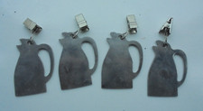 Tablecloth Weights for Outdoor Dining Set x4 Stainless Steel Coffee Pots Vintage