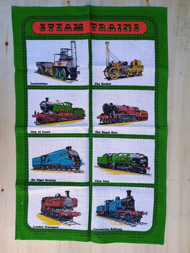 Vintage steam trains tea - trains,