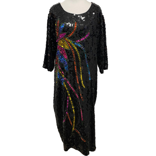 Vtg 80s black handmade - 80s,