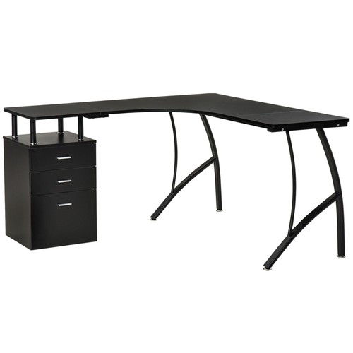Homcom shaped corner desk - homcom,