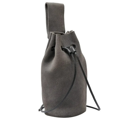 Leather drawstring belt - leather,