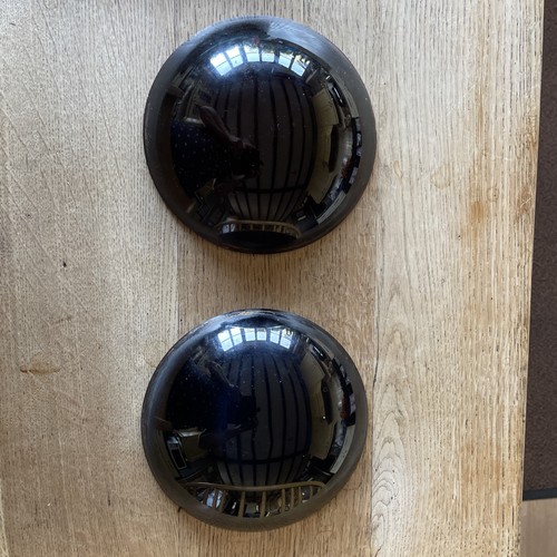 Two red glass lenses for - two,