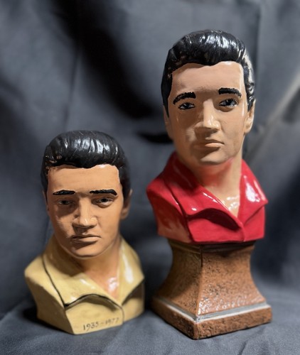 Two elvis presley ceramic - presley,