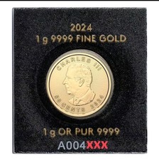 24k Pure Gold Coin Maple Leaf