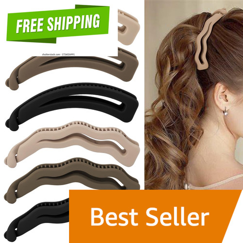 6pcs banana clips hair matte - banana, hair,