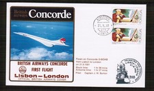 Concorde 1981 First Flight Flown Cover Lisbon - London