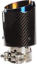 Car Exhaust Tip Tail Throat Stainless Steel Car Straight Exhaust Pipe, 63-101 mm