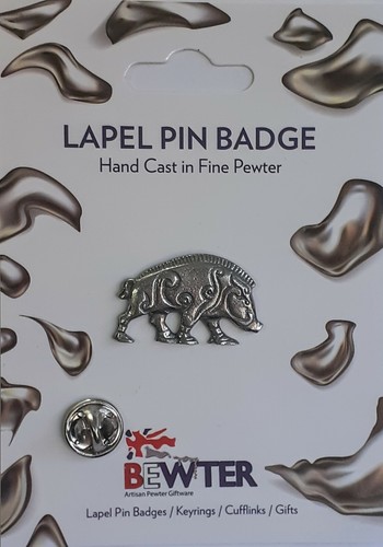 Wild boar lapel - boar,