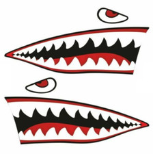 2 x shark sticker 30 cm shark