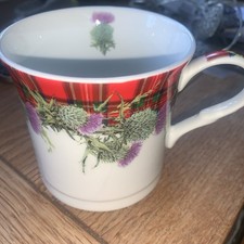 HEATH McCABE “PRINCESS ROYAL STEWART TARTAN” FINE CHINA MUG EXC