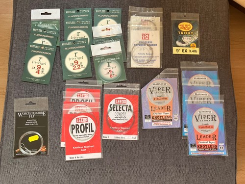 Job lot fly fishing leaders - fly,