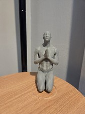 Grey Yoga Man Figurine Home