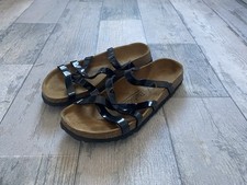 Ladies BIRKENSTOCK Betula Black Strap Slip-on Mules/Sandals Size UK 5.5 EU39