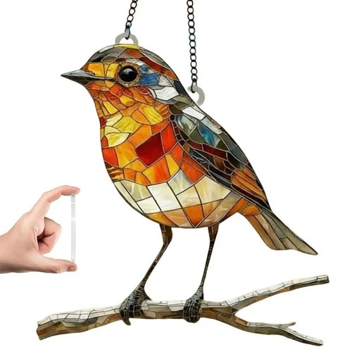 Large robin bird twig - large,