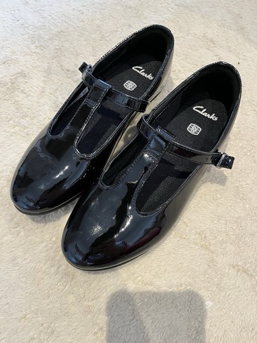Clark girls patent black - clark’s,
