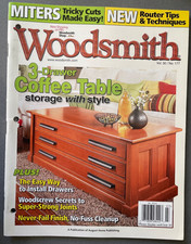Woodsmith Magazine 30 177 3 Drawer Coffee Table Storage Style Drawers Joints