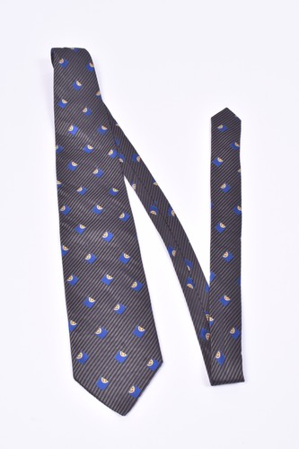 Moschino tie silk grey - silk,