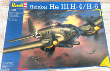 VINTAGE REVELL HEINKEL HE 111 H-6 H-4  1:48 SCALE MODEL AIRCRAFT LARGE KIT
