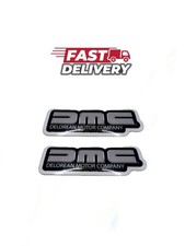 DMC Delorean STICKERS Style x2