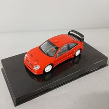 Citroen Xsara Diecast Model Car w Display Case Red Turning Wheels 10cm -CP 