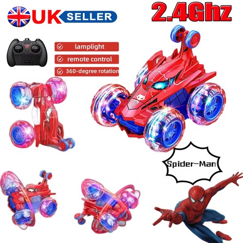 Spiderman stunt car - spiderman, remote