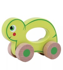 WOODEN PUSH ALONG TOY  - NEW