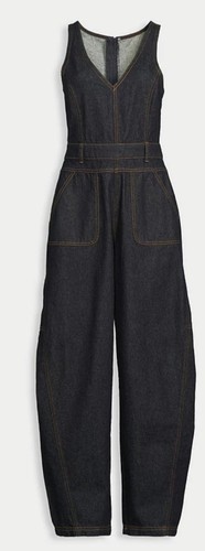 Dark blue barrel leg denim - barrel,