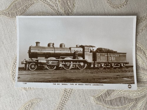 Old railway postcard - old,