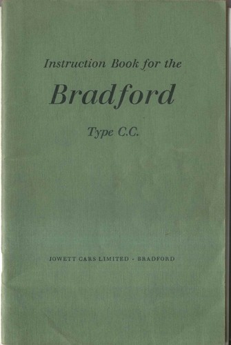Jowett bradford instruction - cc,