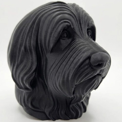 Bearded collie dog bust - bust,