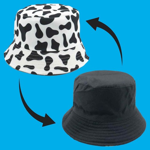 Black cow animal print pattern - black,