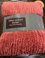 Large Coral Fleece Blanket