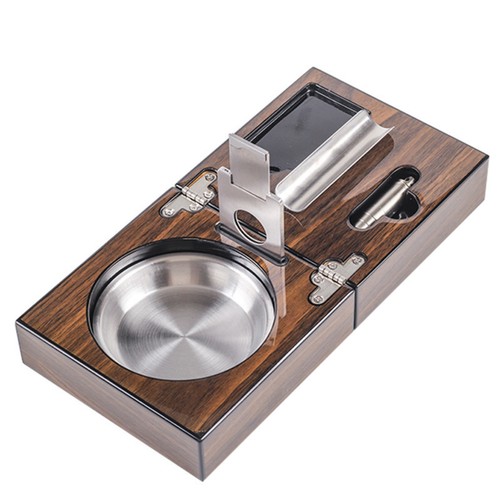 Cigar ashtray set with cutter - ashtray,