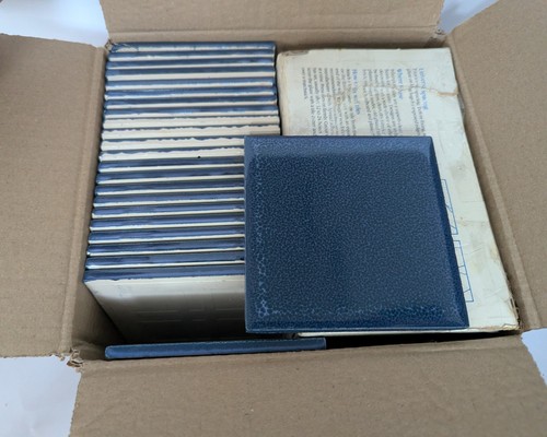 Vintage blue ceramic tiles - vintage, 49